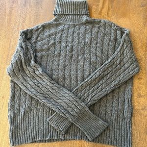 Favorite Daughter Masha cable knit turtleneck sweater. Size M